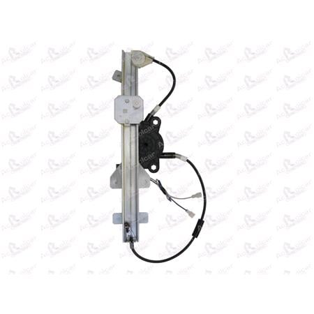Rear Right Electric Window Regulator (with motor) for VAUXHALL VECTRA Estate, 1996 2002, 4 Door Models, WITHOUT One Touch/Antipinch, motor has 2 pins/wires