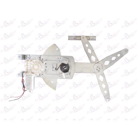 Front Left Electric Window Regulator (with motor) for VAUXHALL ASTRA Mk IV Coupe, 2000 2005, 2/4 Door Models, WITHOUT One Touch/Antipinch, motor has 2 pins/wires