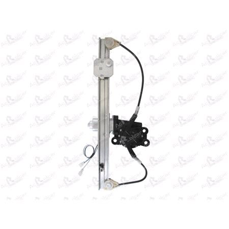 Rear Left Electric Window Regulator (with motor) for OPEL ASTRA G Saloon (F69_), 1998 2004, 4 Door Models, WITHOUT One Touch/Antipinch, motor has 2 pins/wires