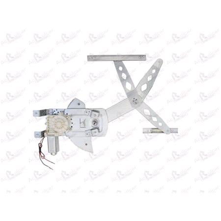 Front Right Electric Window Regulator (with motor) for OPEL MERIVA, 2003 2010, 4 Door Models, WITHOUT One Touch/Antipinch, motor has 2 pins/wires