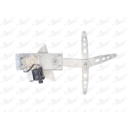 Front Left Electric Window Regulator (with motor, one touch operation) for OPEL ASTRA F Hatchback (53_, 54_, 58_, 59_), 1995 1998, 4 Door Models, One Touch Version, motor has 6 or more pins