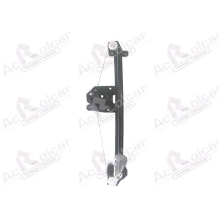 Rear Right Electric Window Regulator Mechanism (without motor) for OPEL ASTRA G Estate (F35_), 1998 2004, 4 Door Models, One Touch/AntiPinch Version, holds a motor with 6 or more pins