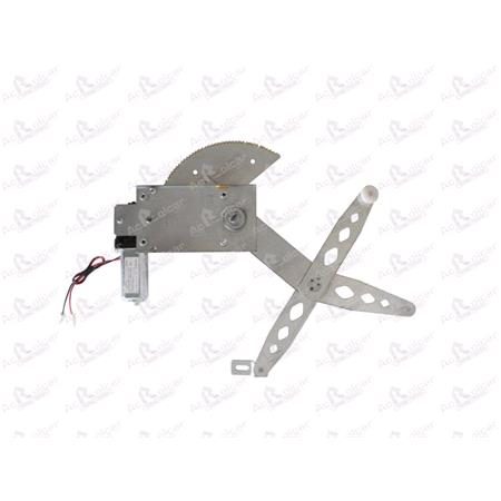 Front Left Electric Window Regulator (with motor) for Mercedes E CLASS (W14), 1993 1995, 4 Door Models, WITHOUT One Touch/Antipinch, motor has 2 pins/wires