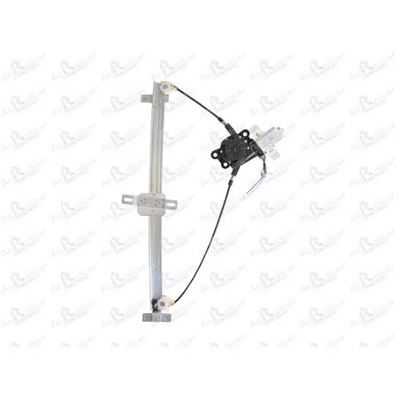 Front Right Electric Window Regulator (with motor) for Mercedes VITO van (638), 1997 2003, 2 Door Models, WITHOUT One Touch/Antipinch, motor has 2 pins/wires