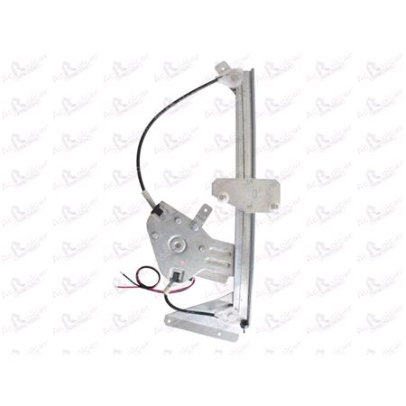 Front Right Electric Window Regulator (with motor) for SMART CITY COUPE (MC01), 1998 2004, 2 Door Models, WITHOUT One Touch/Antipinch, motor has 2 pins/wires