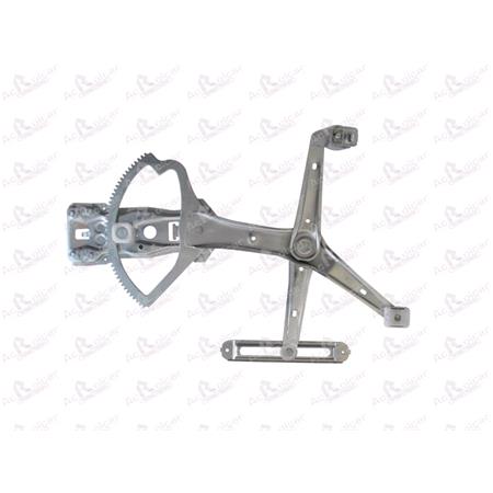 Front Right Electric Window Regulator Mechanism (without motor) for Mercedes C CLASS (W0), 1993 1995, 4 Door Models, WITHOUT One Touch/Antipinch, holds a standard 2 pin/wire motor