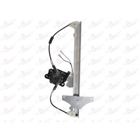 Rear Right Electric Window Regulator (with motor) for NISSAN X TRAIL (T30), 2001 2007, 4 Door Models, WITHOUT One Touch/Antipinch, motor has 2 pins/wires