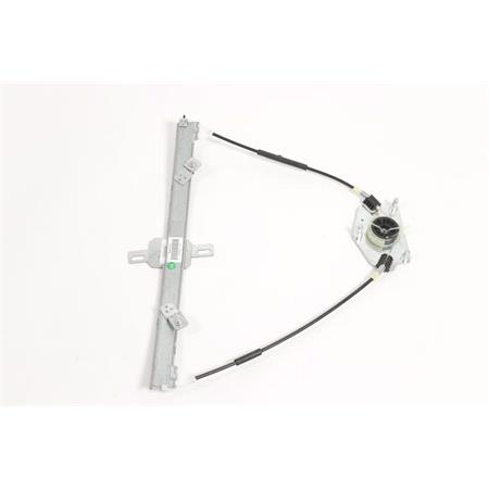 Front Right Electric Window Regulator Mechanism (without motor) for PEUGEOT 407 (6D_), 2004 2010, 4 Door Models, One Touch/AntiPinch Version, holds a motor with 6 or more pins
