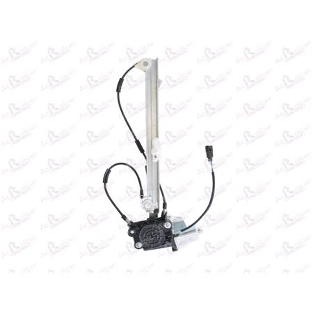 Rear Right Electric Window Regulator (with motor) for RENAULT LAGUNA II (BG01_), 2001 2007, 4 Door Models, WITHOUT One Touch/Antipinch, motor has 2 pins/wires