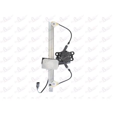 Rear Right Electric Window Regulator (with motor) for SEAT IBIZA Mk III (6K1), 1999 2002, 4 Door Models, WITHOUT One Touch/Antipinch, motor has 2 pins/wires