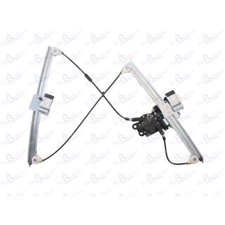 Front Right Electric Window Regulator (with motor, one touch operation) for VW Polo Estate 1999 2001, 4 Door Models, One Touch Version, motor has 6 or more pins