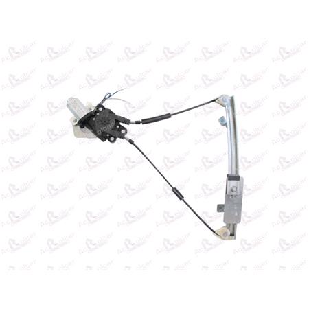 Rear Left Electric Window Regulator (with motor) for SEAT TOLEDO Mk II (1M), 1999 2006, 4 Door Models, WITHOUT One Touch/Antipinch, motor has 2 pins/wires