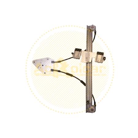 Rear Left Electric Window Regulator Mechanism (without motor) for SEAT IBIZA V (6J5), 2008 , 4 Door Models, One Touch/AntiPinch Version, holds a motor with 6 or more pins