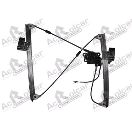 Front Right Electric Window Regulator (with motor) for VW Polo (6N1), 1994 1999, 4 Door Models, WITHOUT One Touch/Antipinch, motor has 2 pins/wires