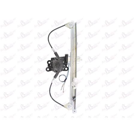 Rear Left Electric Window Regulator (with motor) for VW Polo Estate (6KV5), 1997 2001, 4 Door Models, WITHOUT One Touch/Antipinch, motor has 2 pins/wires