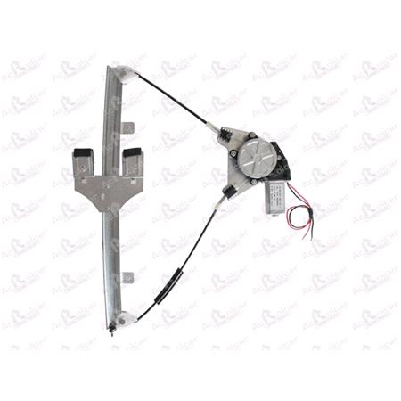 Front Right Electric Window Regulator (with motor) for VW FOX (5Z1), 2003 , 2 Door Models, WITHOUT One Touch/Antipinch, motor has 2 pins/wires