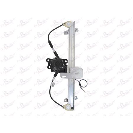 Front Right Electric Window Regulator (with motor) for VOLVO 440 K (445), 1988 1996, 4 Door Models, WITHOUT One Touch/Antipinch, motor has 2 pins/wires