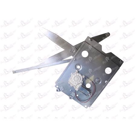 Front Right Electric Window Regulator (with motor) for Volvo FH 1, 1993 2005, 2 Door Models, WITHOUT One Touch/Antipinch, motor has 2 pins/wires