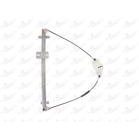 Front Right Electric Window Regulator Mechanism (without motor) for Daf XF 95, 2002 2006, 2 Door Models, WITHOUT One Touch/Antipinch, holds a standard 2 pin/wire motor