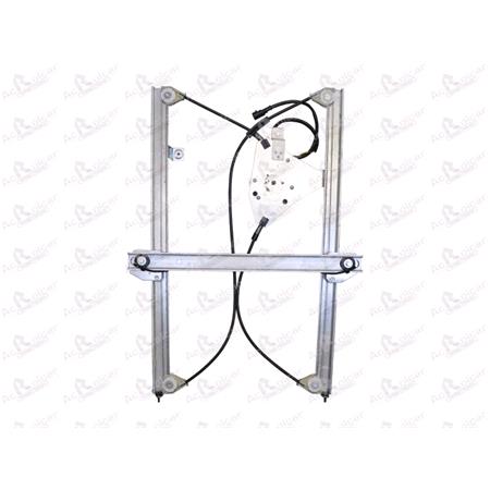 Front Left Electric Window Regulator (with motor) for Renault Trucks Premium , 2005 , 2 Door Models, WITHOUT One Touch/Antipinch, motor has 2 pins/wires