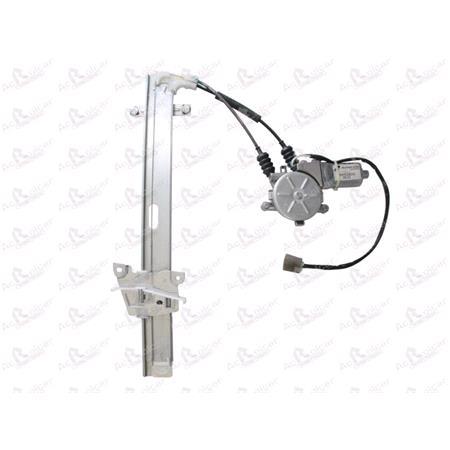 Rear Left Electric Window Regulator (with motor) for Kia SPORTAGE (K00), 1994 2004, 4 Door Models, WITHOUT One Touch/Antipinch, motor has 2 pins/wires