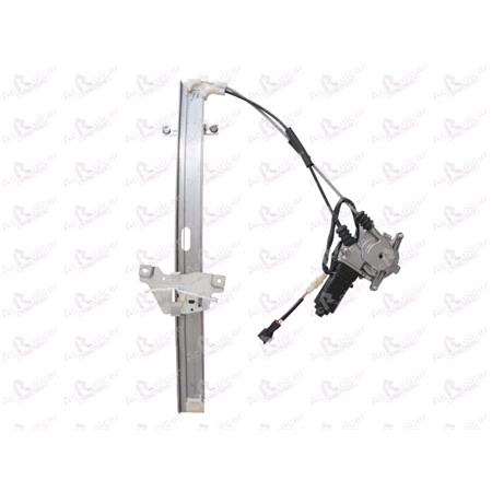 Front Right Electric Window Regulator (with motor) for Kia SPORTAGE (K00), 1994 2004, 4 Door Models, WITHOUT One Touch/Antipinch, motor has 2 pins/wires
