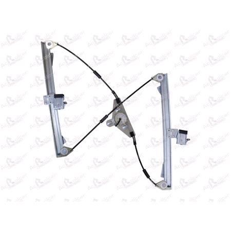 Front Right Electric Window Regulator Mechanism (without motor) for Kia CEE`D Sportswagon, 2012 , 4 Door Models, One Touch/AntiPinch Version, holds a motor with 6 or more pins