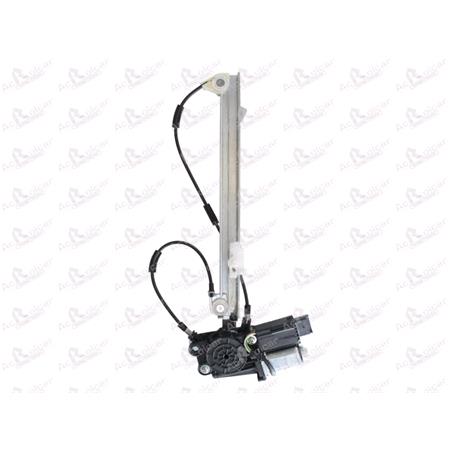 Rear Right Electric Window Regulator (with motor, one touch operation) for RENAULT LAGUNA II (BG01_), 2001 2007, 4 Door Models, One Touch Version, motor has 6 or more pins