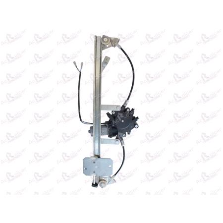 Front Right Electric Window Regulator (with motor) for DACIA LOGAN MCV, 2007 , 4 Door Models, WITHOUT One Touch/Antipinch, motor has 2 pins/wires