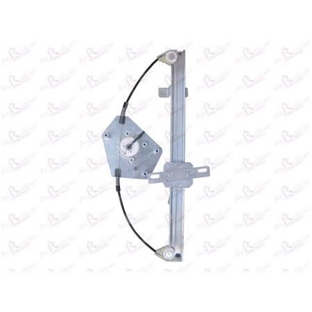 Rear Left Electric Window Regulator Mechanism (without motor) for RENAULT KOLEOS, 2008 , 4 Door Models, One Touch/AntiPinch Version, holds a motor with 6 or more pins