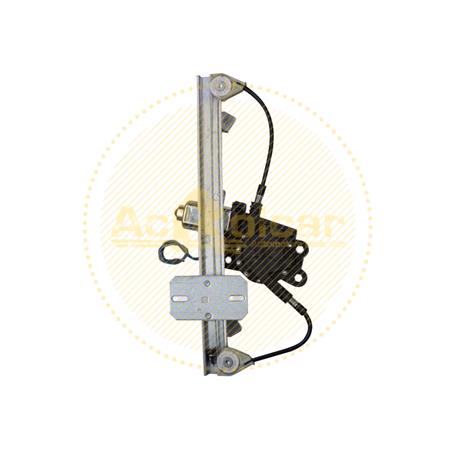 Rear Right Electric Window Regulator (with motor) for Renault CLIO IV, 2013 , 4 Door Models, WITHOUT One Touch/Antipinch, motor has 2 pins/wires