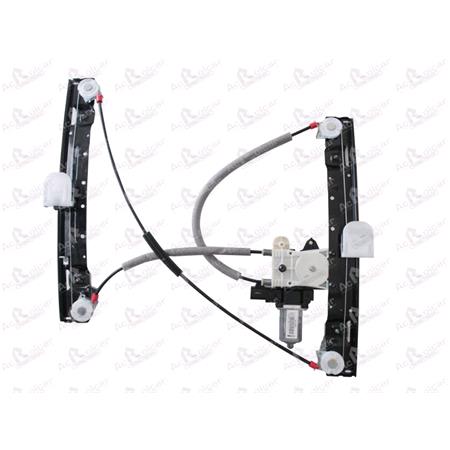 Rear Left Electric Window Regulator (with motor) for JAGUAR XJ (X 351), 2010 , 4 Door Models, One Touch/Antipinch Version, motor has 6 or more pins