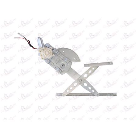 Front Right Electric Window Regulator (with motor) for NISSAN MICRA (K11), 1992 2003, 2/4 Door Models, WITHOUT One Touch/Antipinch, motor has 2 pins/wires
