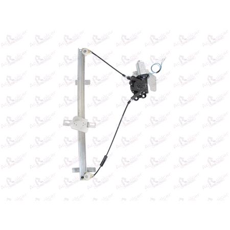 Front Right Electric Window Regulator (with motor) for NISSAN VANETTE CARGO Bus (HC 3), 1994 2002, 2/4 Door Models, WITHOUT One Touch/Antipinch, motor has 2 pins/wires