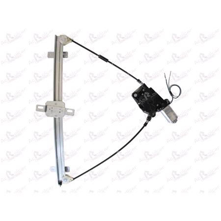 Front Right Electric Window Regulator (with motor) for NISSAN TERRANO Mk II (R0), 1992 2006, 2 Door Models, WITHOUT One Touch/Antipinch, motor has 2 pins/wires