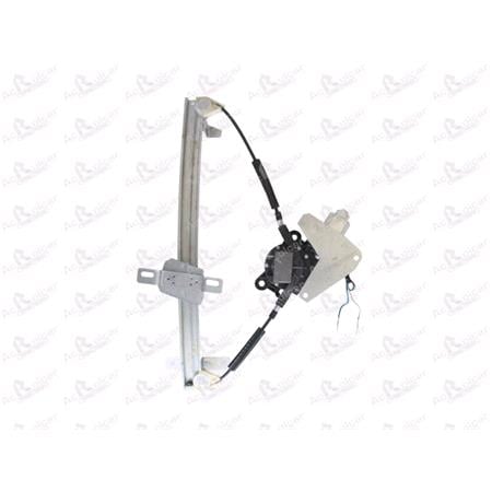 Front Right Electric Window Regulator (with motor) for NISSAN ALMERA Hatchback (N15), 1995 2000, 4 Door Models, WITHOUT One Touch/Antipinch, motor has 2 pins/wires