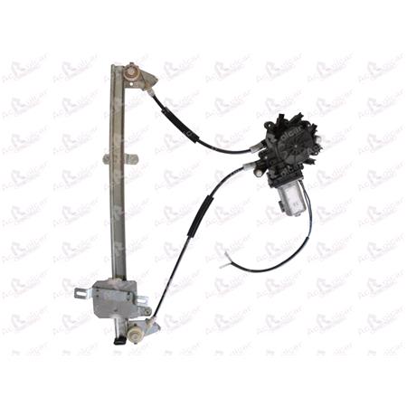 Front Right Electric Window Regulator (with motor) for NISSAN PICK UP (D), 1997 2007, 2/4 Door Models, WITHOUT One Touch/Antipinch, motor has 2 pins/wires
