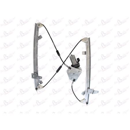 Front Right Electric Window Regulator (with motor) for NISSAN PRIMERA (P12), 2002 2008, 4 Door Models, WITHOUT One Touch/Antipinch, motor has 2 pins/wires