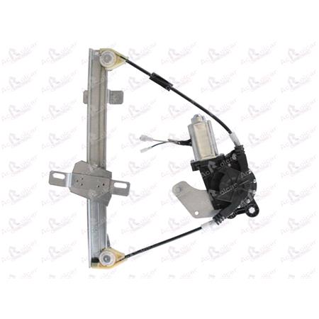 NISSAN QASHQAI POWER WINDOW REGULATOR   REAR LEFT, 4 Door Models, WITHOUT One Touch/Antipinch, motor has 2 pins/wires