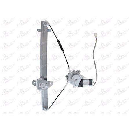Front Right Electric Window Regulator (with motor) for SUZUKI VITARA (ET, TA), 1988 1998, 4 Door Models, WITHOUT One Touch/Antipinch, motor has 2 pins/wires