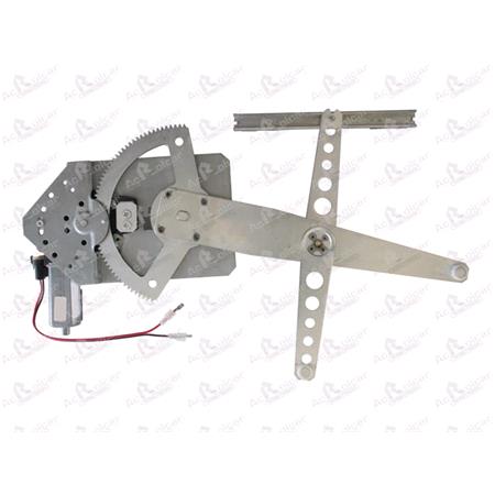 Front Left Electric Window Regulator (with motor) for SUZUKI BALENO Estate (EG), 1996 2002, 2/4 Door Models, WITHOUT One Touch/Antipinch, motor has 2 pins/wires