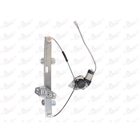 Front Right Electric Window Regulator (with motor) for HONDA CIVIC VI Hatchback (MA, MB), 1994 2001, 4 Door Models, WITHOUT One Touch/Antipinch, motor has 2 pins/wires