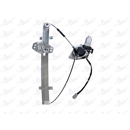 Front Right Electric Window Regulator (with motor) for HONDA ACCORD Mk VII Hatchback (CH), 1999 2002, 4 Door Models, WITHOUT One Touch/Antipinch, motor has 2 pins/wires