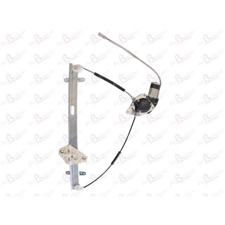 Front Left Electric Window Regulator (with motor) for HONDA CRV Mk II (RD_), 2002 2006, 4 Door Models, One Touch/Antipinch Version, motor has 6 or more pins
