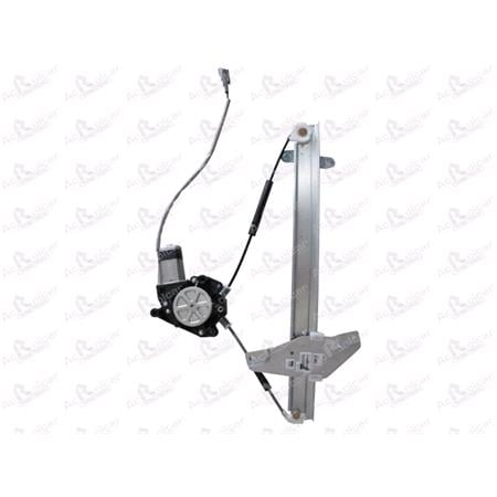 Front Right Electric Window Regulator (with motor) for TOYOTA COROLLA Compact (_E10_), 1992 1999, 4 Door Models, WITHOUT One Touch/Antipinch, motor has 2 pins/wires