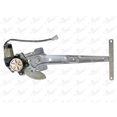 Left Front Window Regulator for Toyota Hilux 1988 To 1997, 2/4 Door Models, WITHOUT One Touch/Antipinch, motor has 2 pins/wires