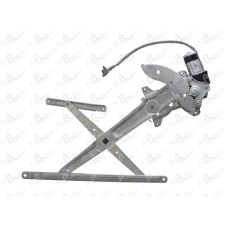 Right Front Window Regulator for Toyota Hilux 1988 To 1997, 2/4 Door Models, WITHOUT One Touch/Antipinch, motor has 2 pins/wires