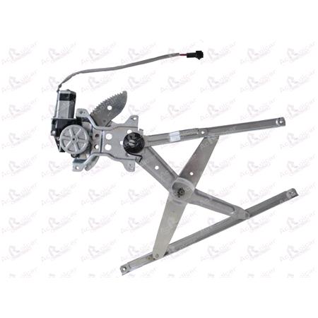 Front Left Electric Window Regulator (with motor) for TOYOTA COROLLA Liftback (_E11_), 1997 2002, 4 Door Models, WITHOUT One Touch/Antipinch, motor has 2 pins/wires