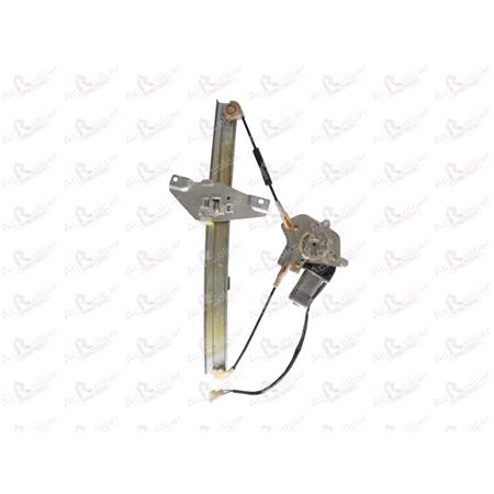 Front Left Electric Window Regulator (with motor) for TOYOTA CAMRY (_V1_), 1991 1997, 4 Door Models, WITHOUT One Touch/Antipinch, motor has 2 pins/wires