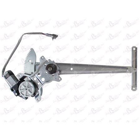 Front Right Electric Window Regulator (with motor) for TOYOTA 4 RUNNER (_N130), 1987 1996, 2 Door Models, WITHOUT One Touch/Antipinch, motor has 2 pins/wires